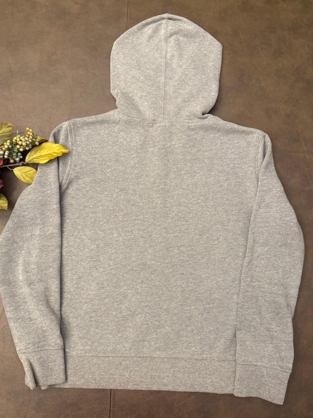 GAP Vintage Y2K Women’s Dark Gray and Lilac Purple Hooded Pullover Sweatshirt; M - Picture 9 of 10